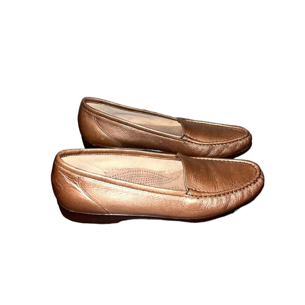 SAS Tripad Comfort Simplify Slip On Casual Loafers In Gold /Bronze Size 11